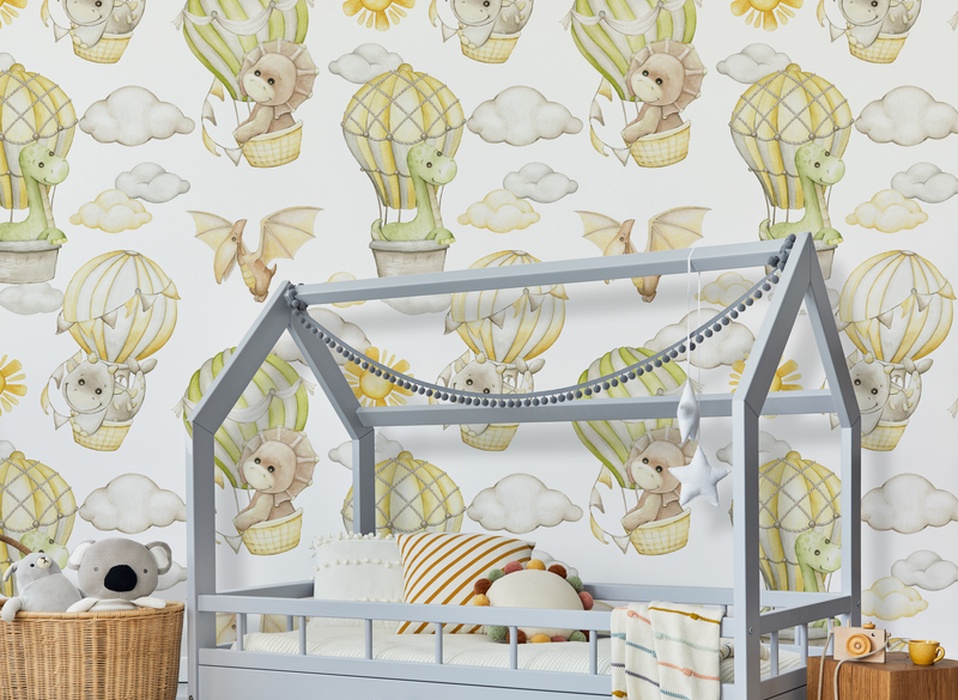 balloons, animals, pink