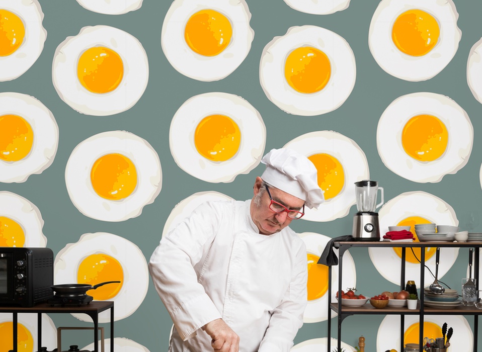 eggs, scrambled eggs, yellow